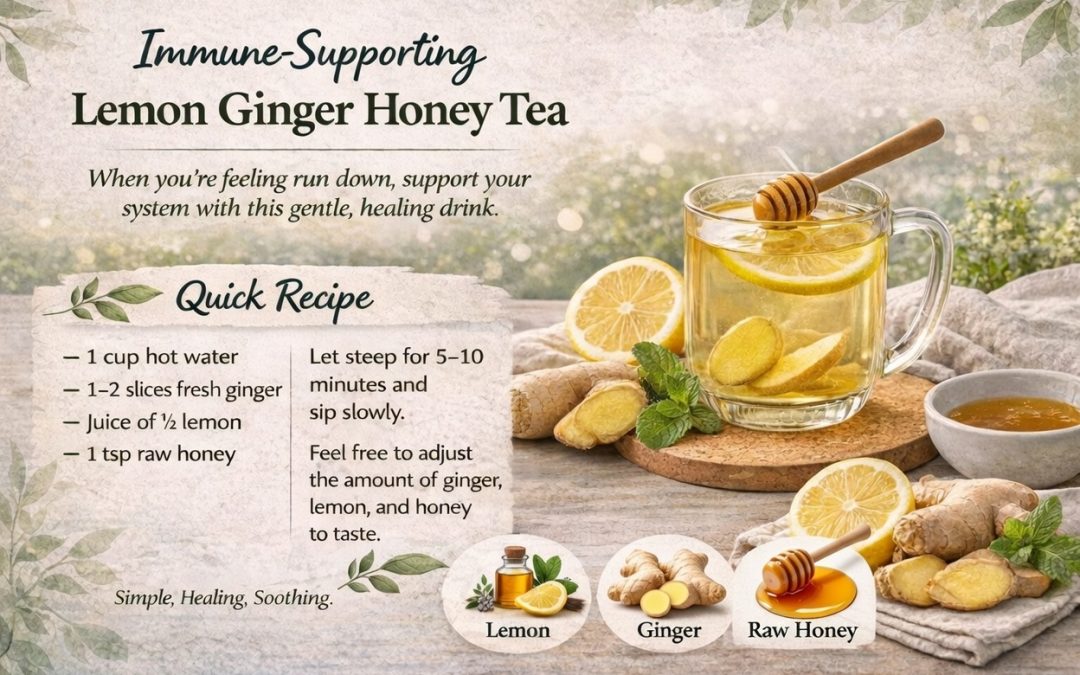 Immune-Supporting Lemon Ginger Honey Tea Recipe